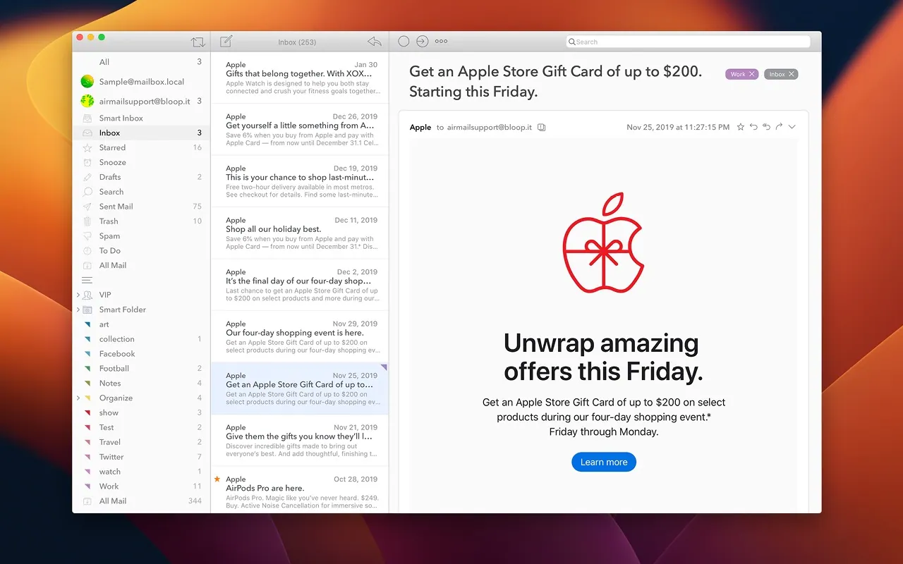 Airmail screenshot 3