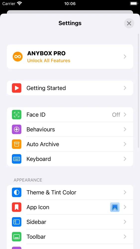 Anybox screenshot 7