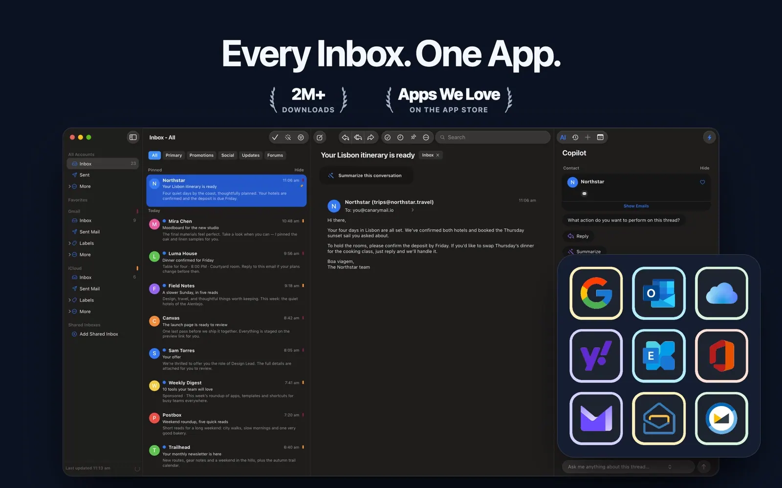Canary Mail screenshot 1