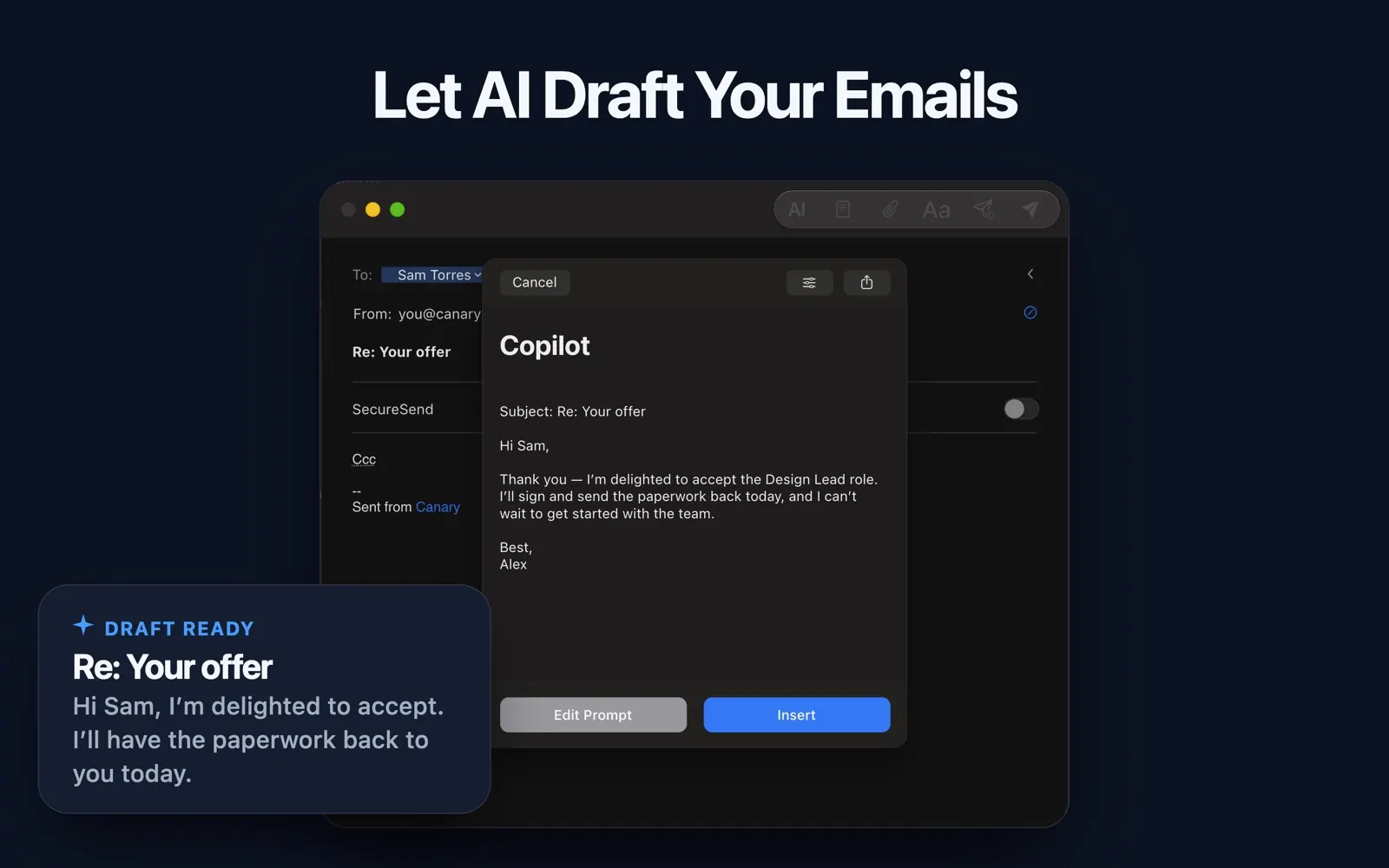 Canary Mail screenshot 2