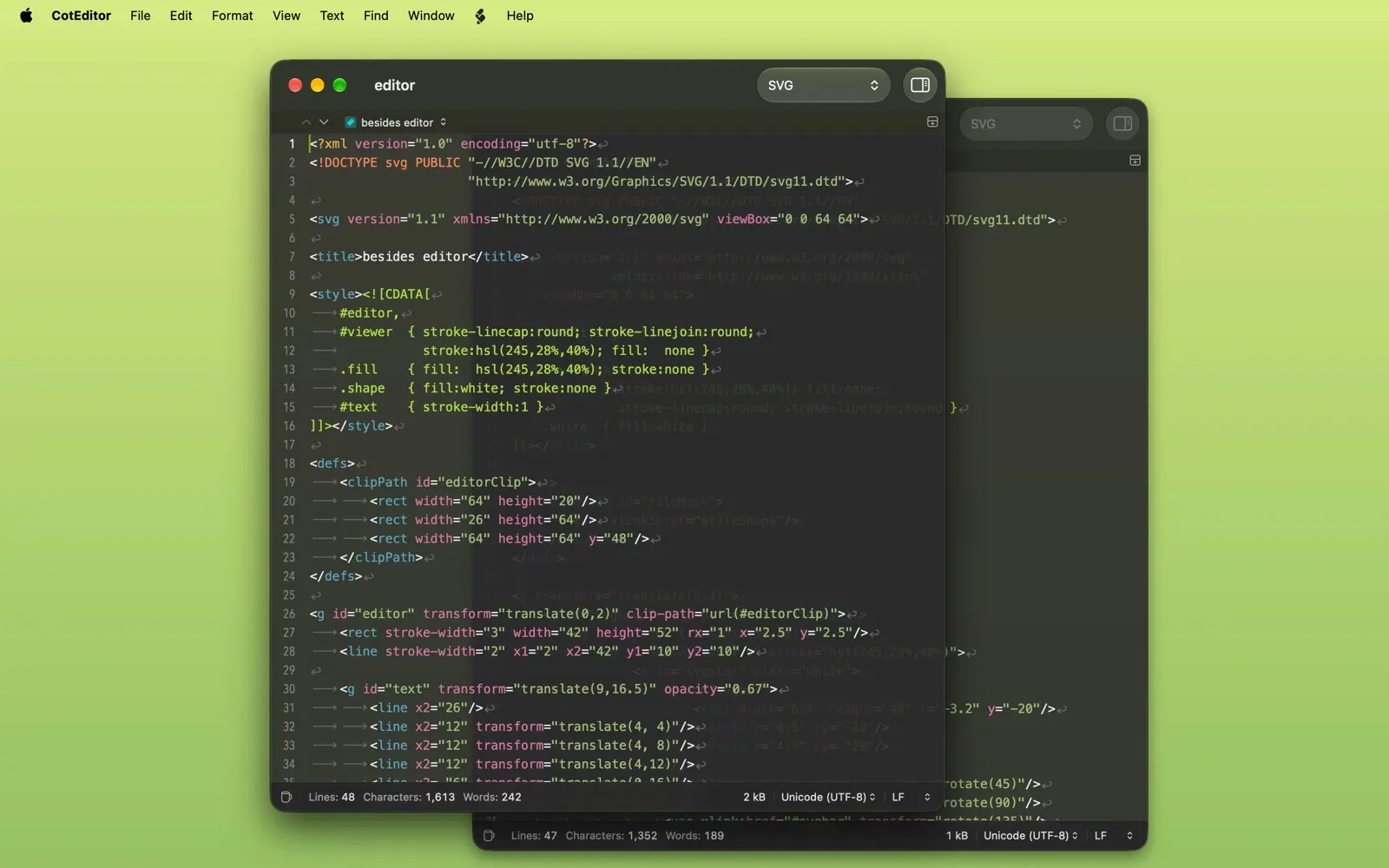 CotEditor screenshot 4