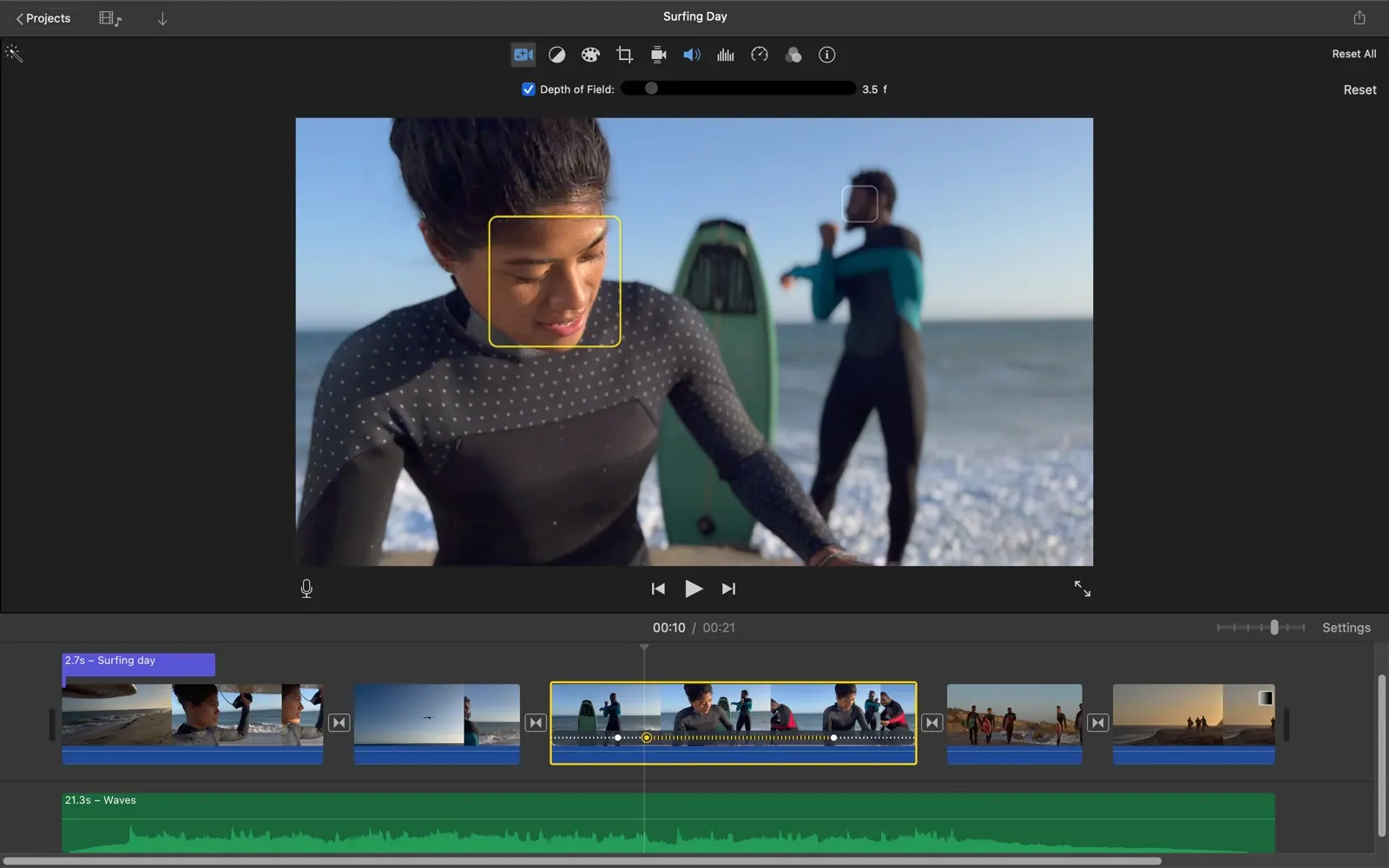 iMovie screenshot 2