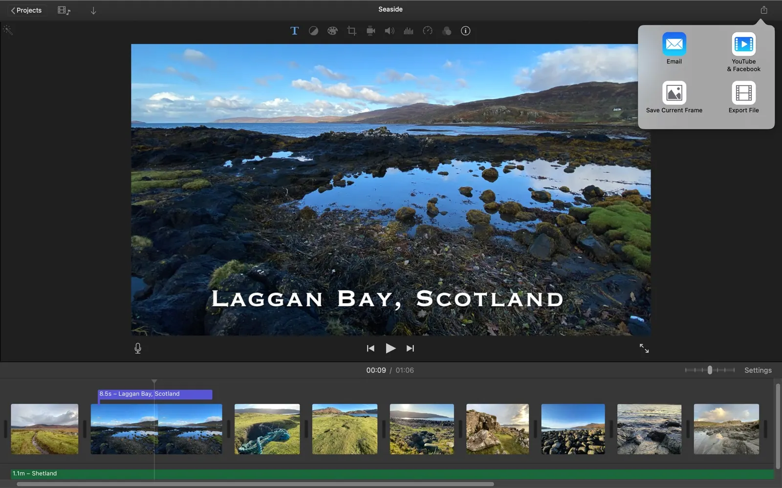 iMovie screenshot 6