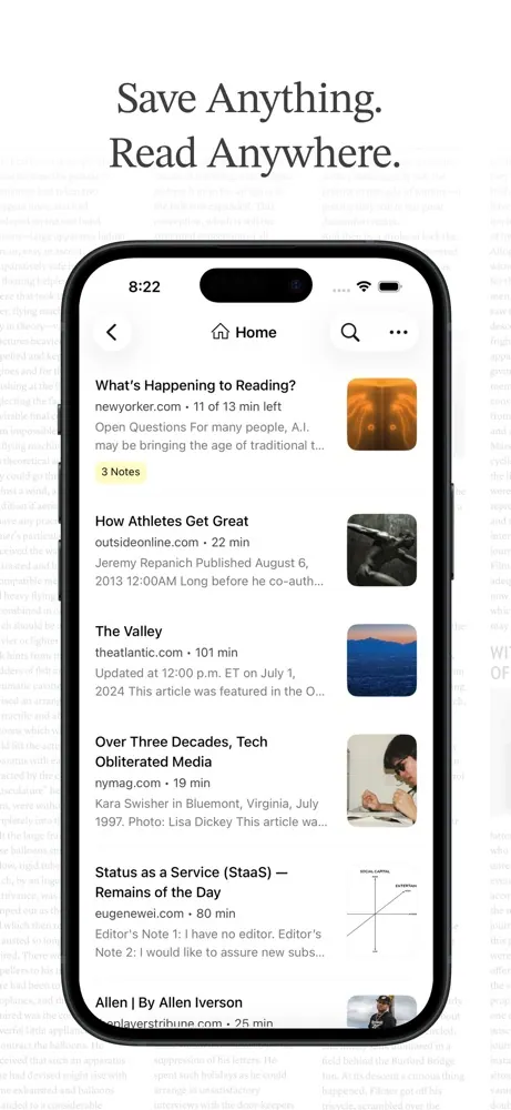 Instapaper screenshot 1