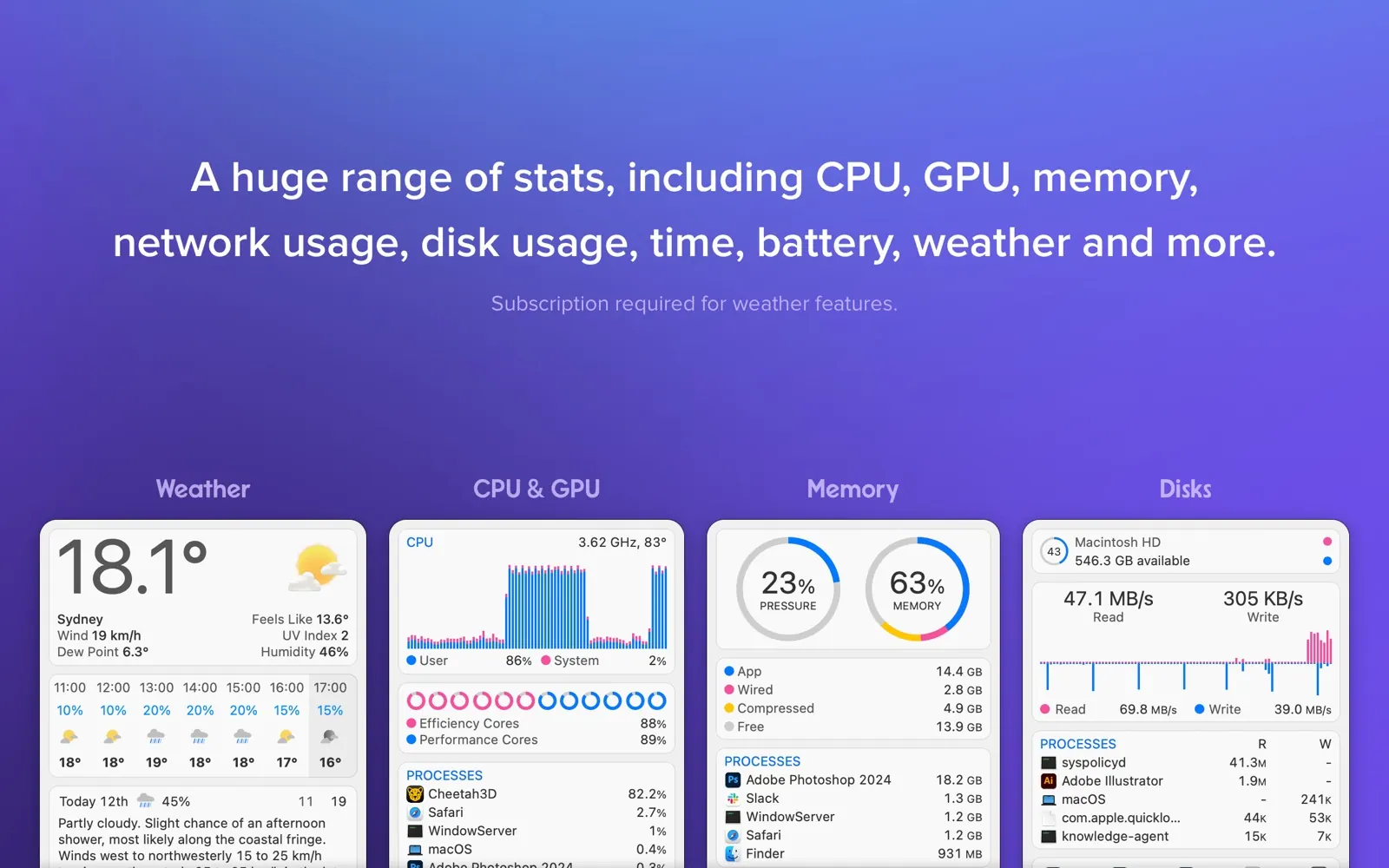 iStat Menus screenshot 4
