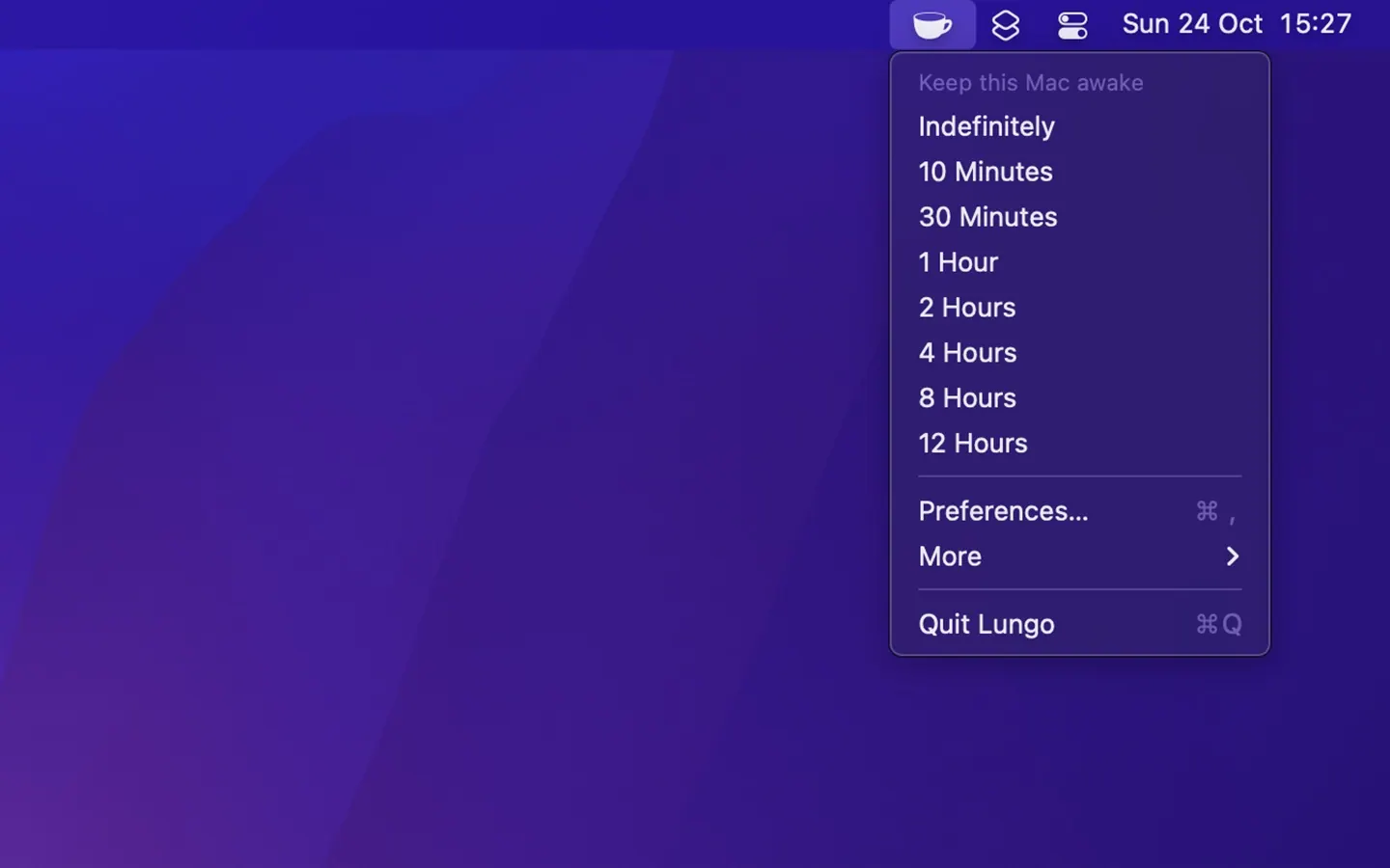 Screenshot of Lungo