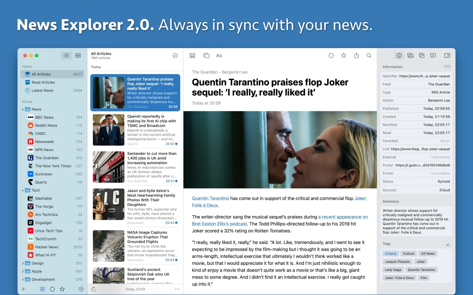 News Explorer screenshot 1
