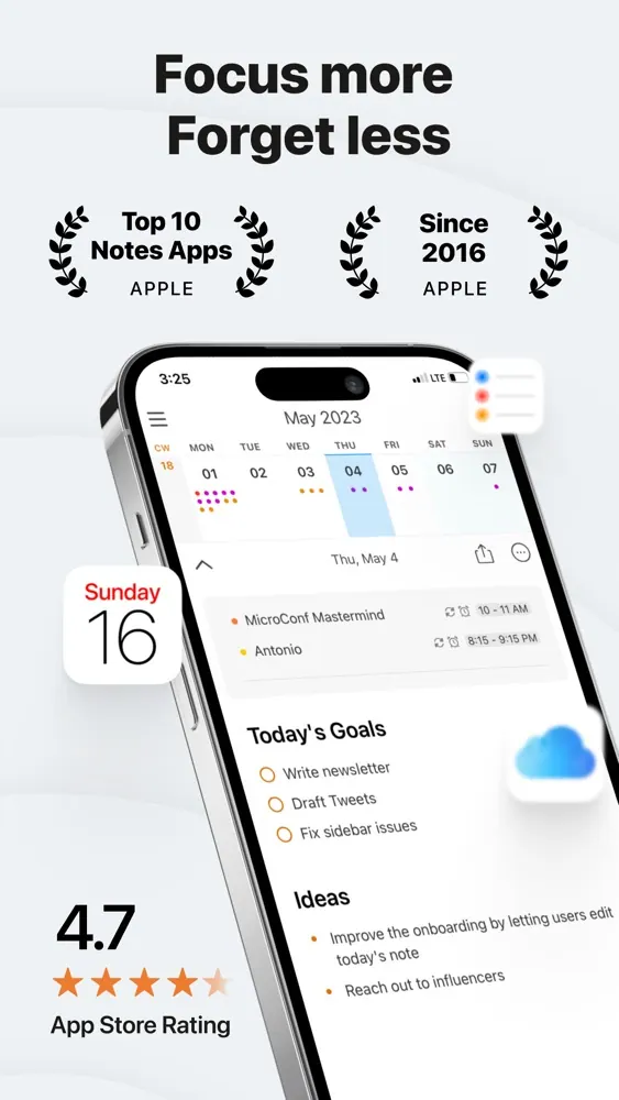 NotePlan screenshot 1