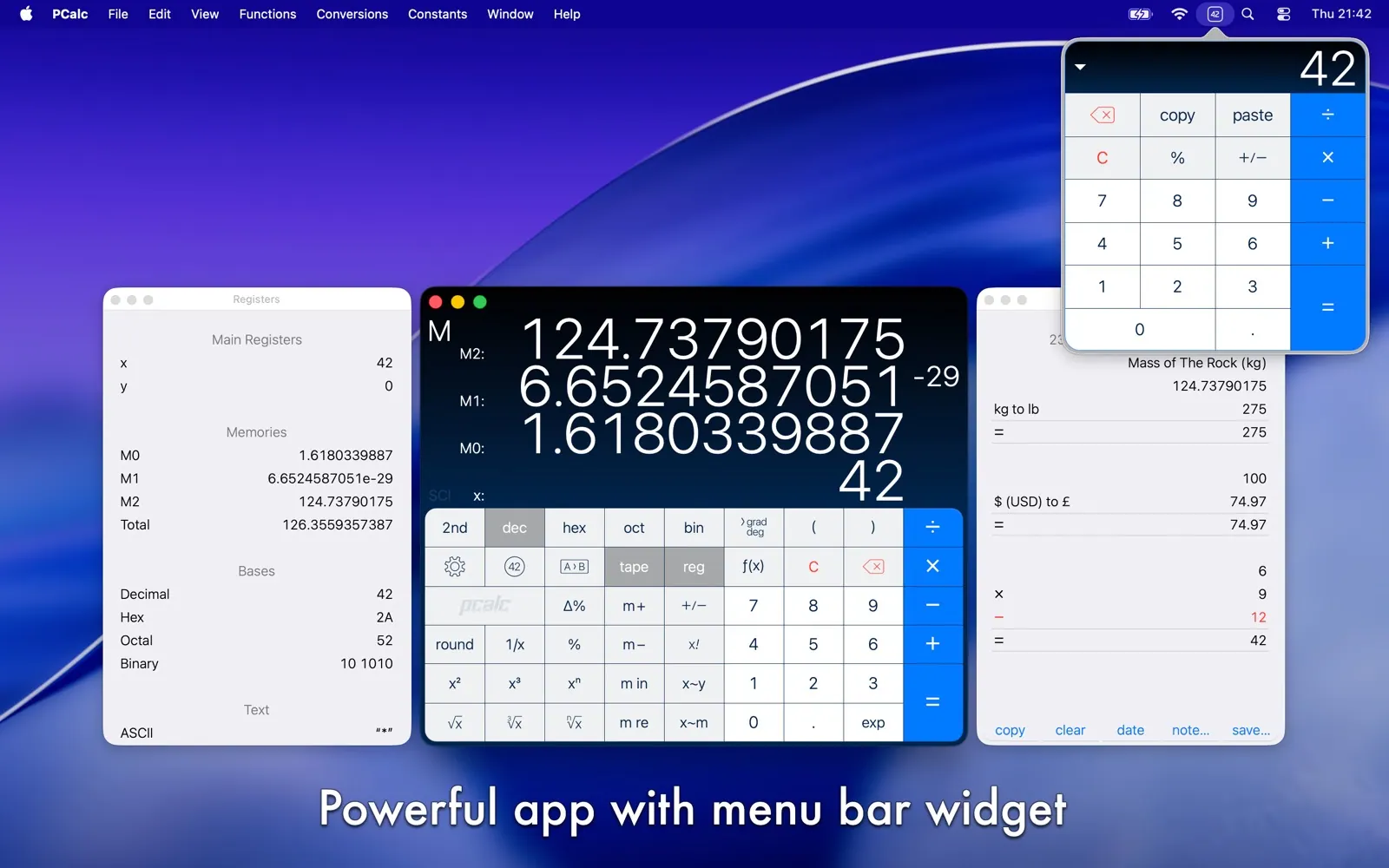 PCalc screenshot 1