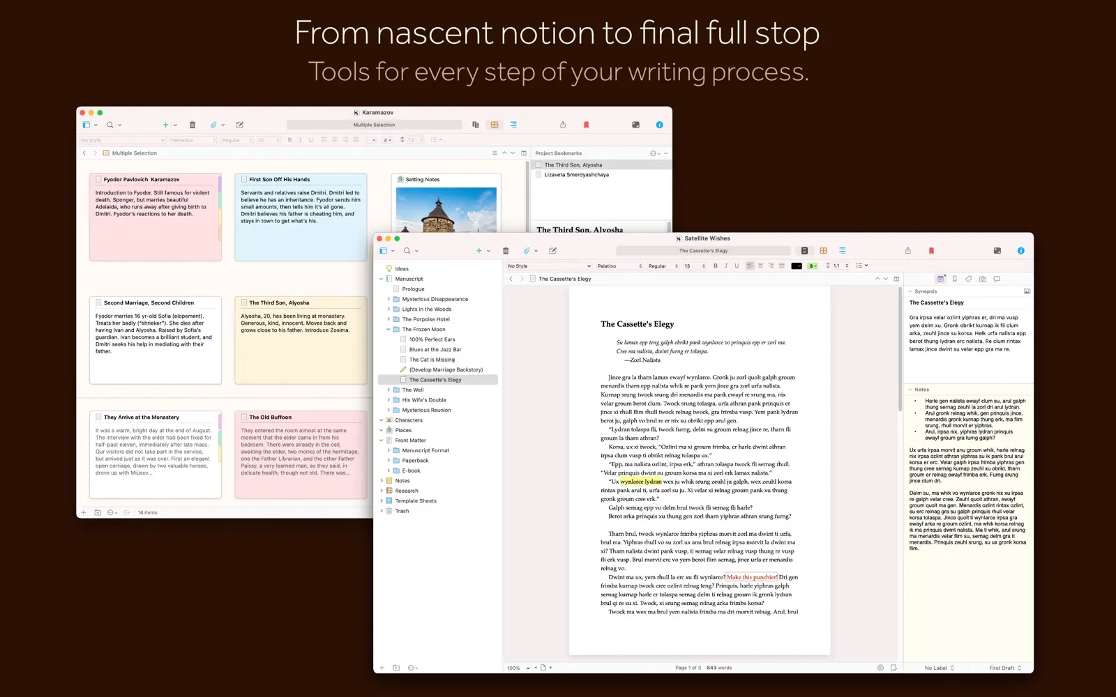 Scrivener 3 screenshot 2
