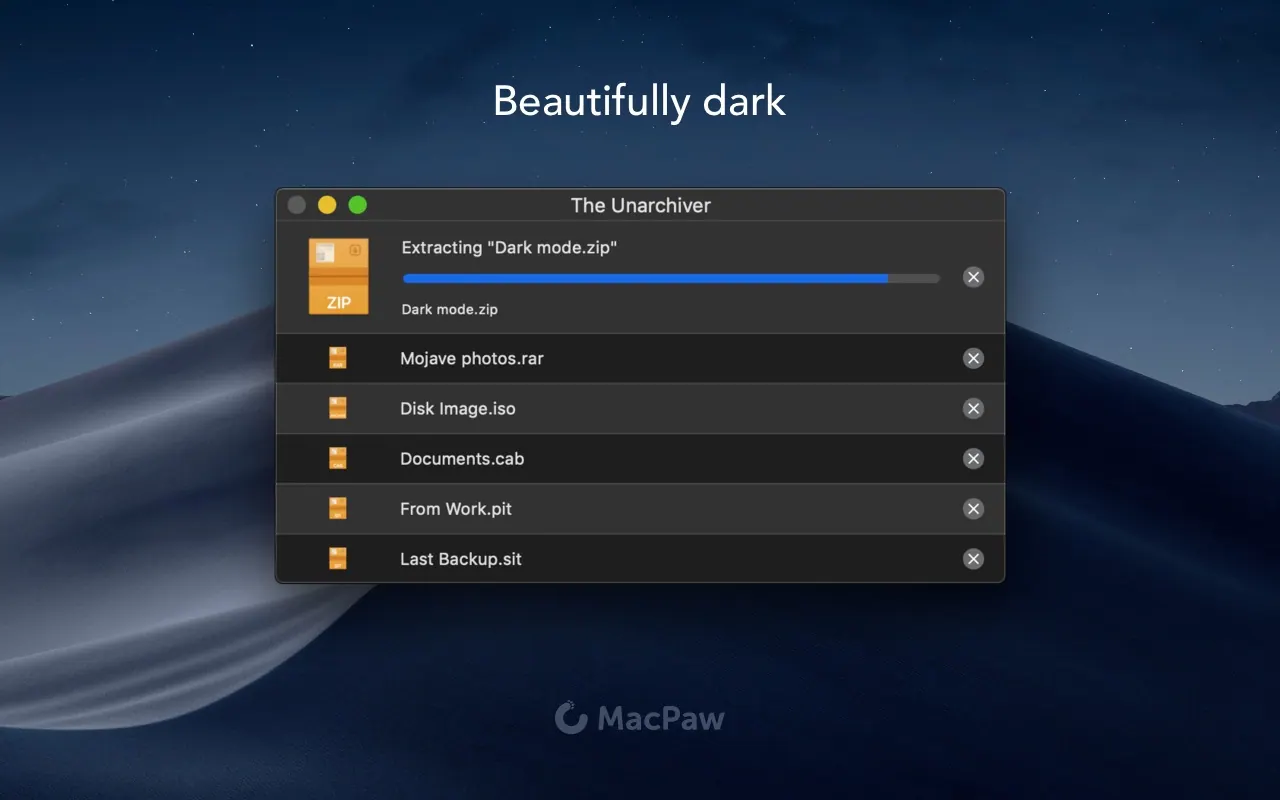 The Unarchiver screenshot 2