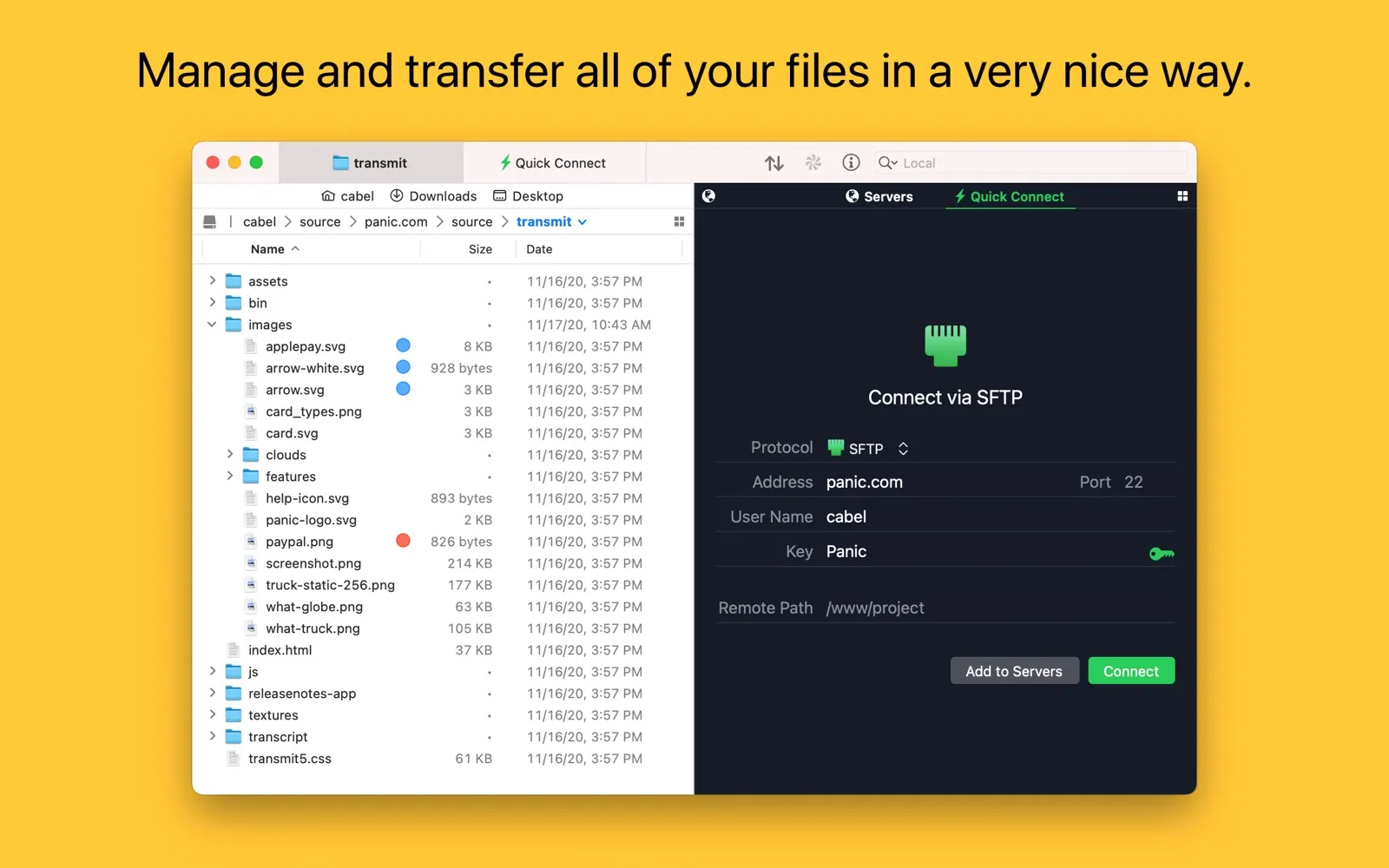 Transmit 5 screenshot 1