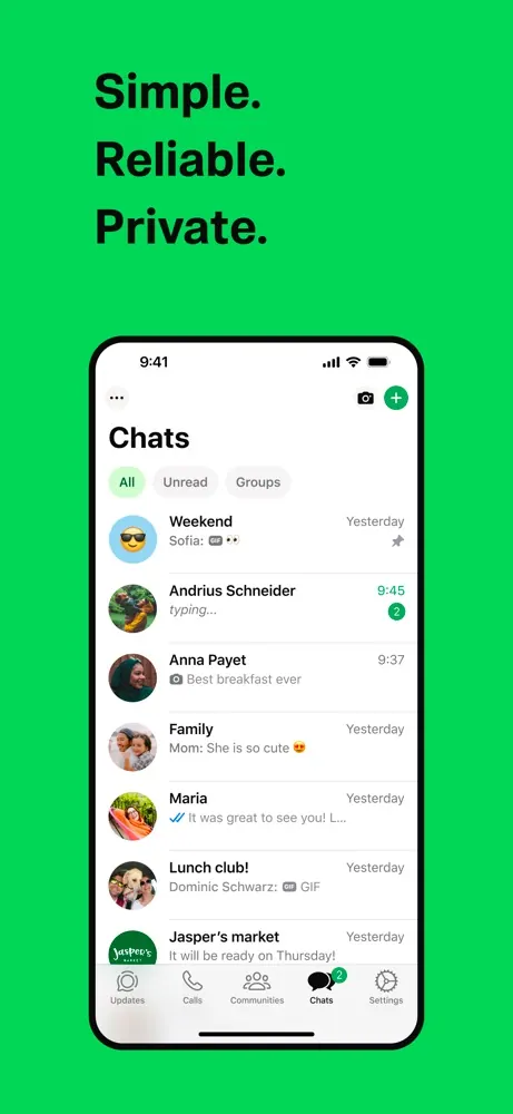 WhatsApp screenshot 1